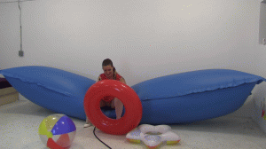 www.faythonfire.com - Inflated Pool-Toy Bursting Time! thumbnail