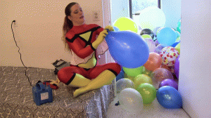 www.faythonfire.com - Spyder Fayth Inflates & Fills Room w Balloons thumbnail