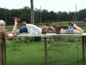 www.faythonfire.com - Brittany & Fayth Hogtied w the Cow thumbnail