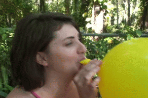 www.faythonfire.com - Grace Blows to Pop Huge Balloon thumbnail
