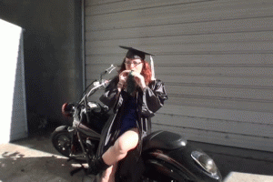 www.faythonfire.com - Graduate on Biker Blow to Pop thumbnail