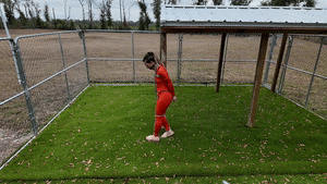 www.faythonfire.com - Inmate Fayth Cuffed, Chained & Gagged Walk In Yard thumbnail
