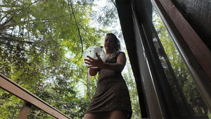 www.faythonfire.com - Fayth Blowing & Popping Log Cabin Tour thumbnail